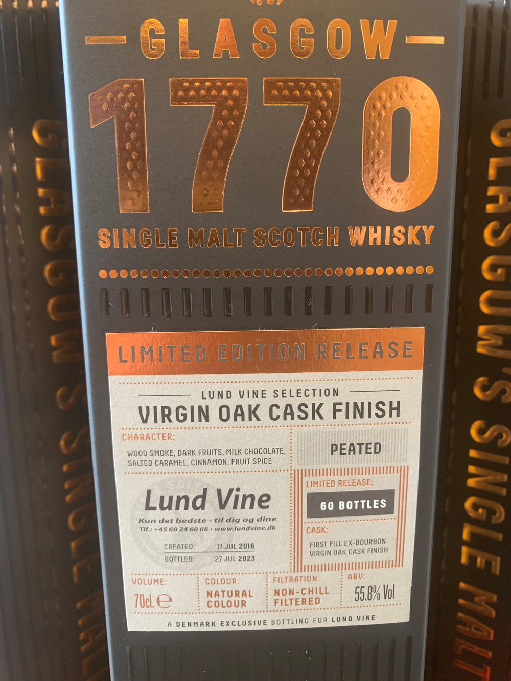 1770 GLASGOW LTD CASK VIRGIN OAK FINISH - Lund Vine EXCLUSIVE