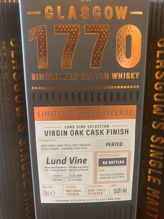 1770 GLASGOW LTD CASK VIRGIN OAK FINISH - Lund Vine EXCLUSIVE