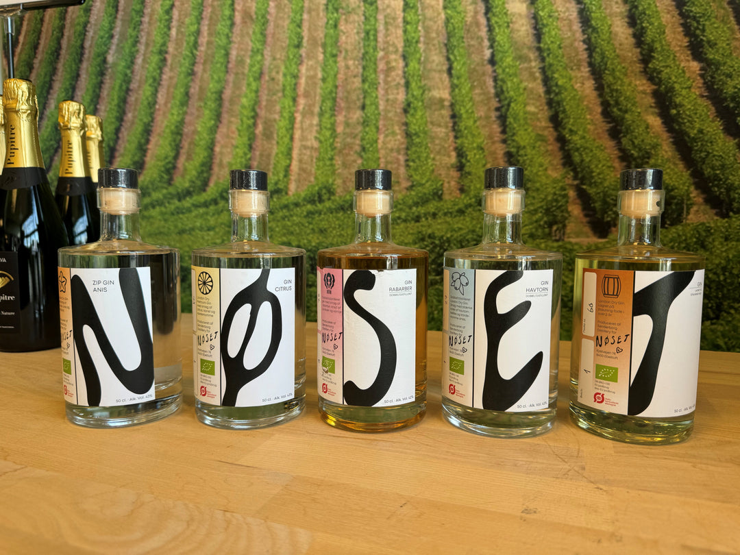 Nøset Gin samling N-Ø-S-E-T