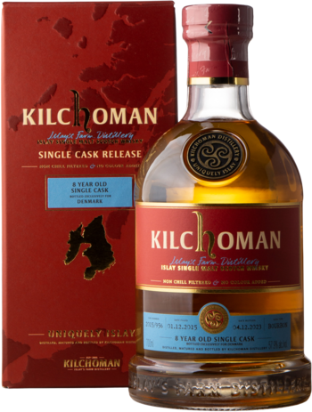 Single Cask 8 Year Old Bourbon Cask 57,9%, 70 cl Kilchoman Distillery