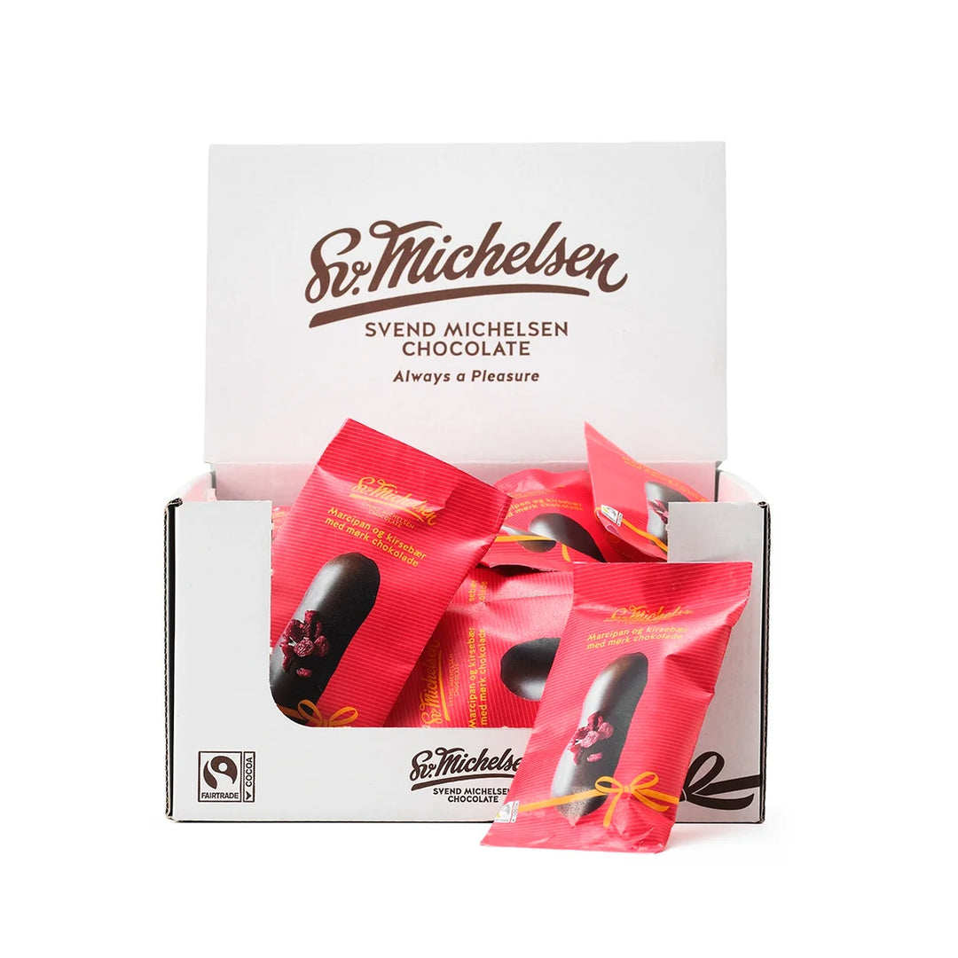 Sv. Michelsen Chokolade LE marcipan kirsebær petit four