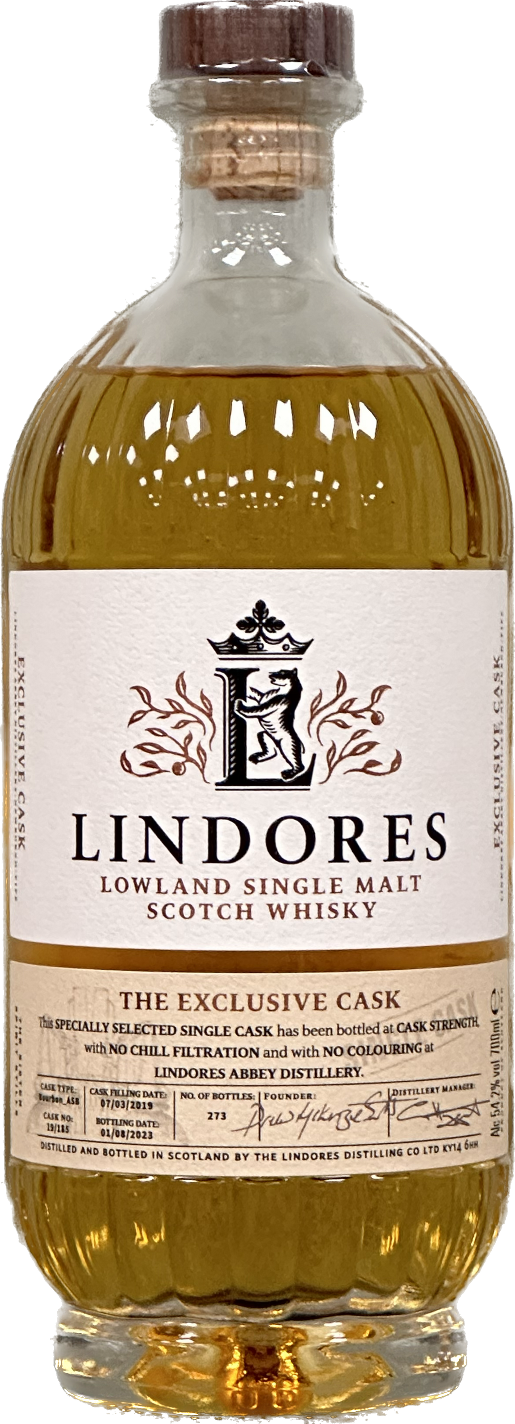 LINDORES LOWLAND SINGLE MALT SCOTCH WHISKY 