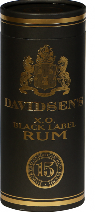 DAVIDSEN'S X.O. BLACK LABEL RUM, BLEND