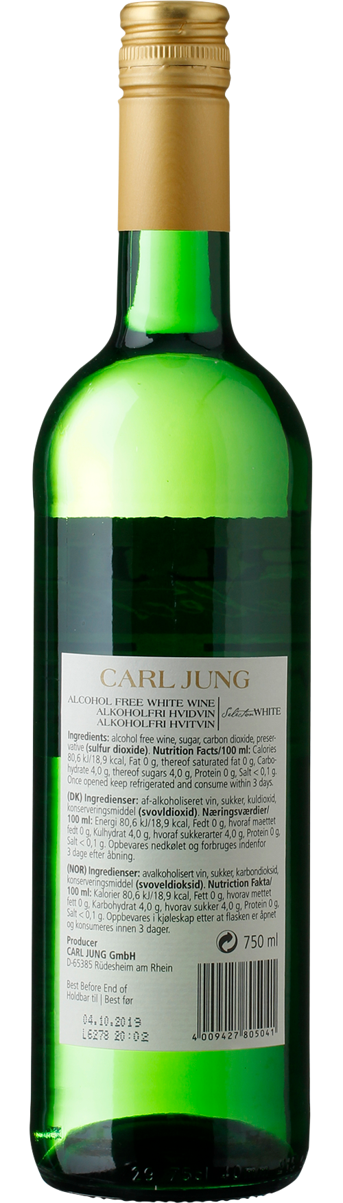 Carl Jung White Selection Alkoholfri Vin